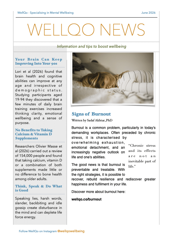 wellbeing newsletter