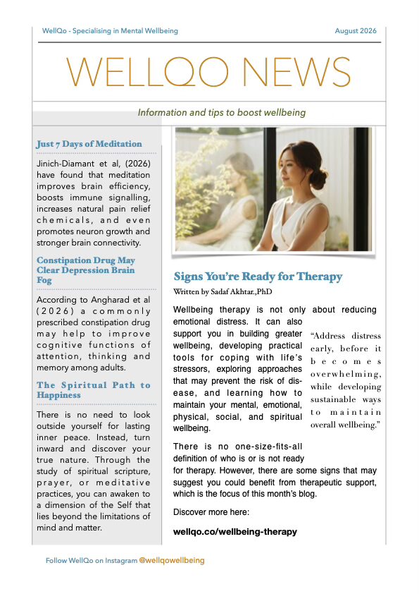 wellbeing therapy news